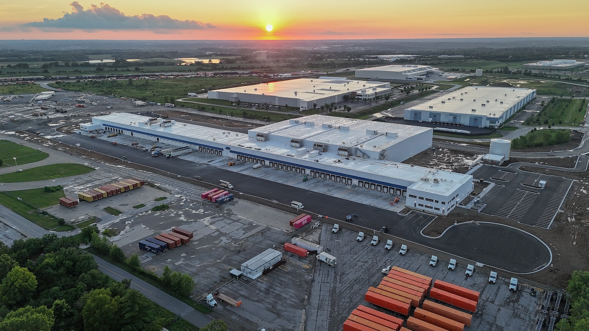 overhead view of facility