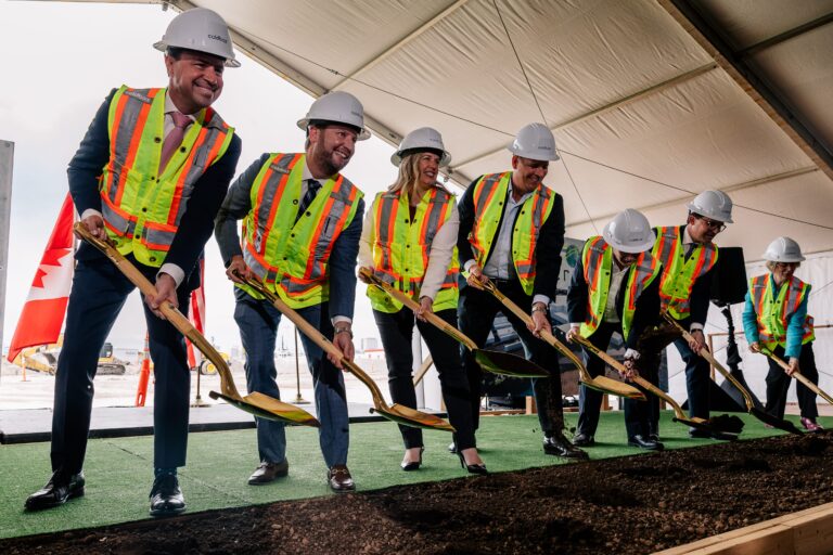 breaking ground on development projects