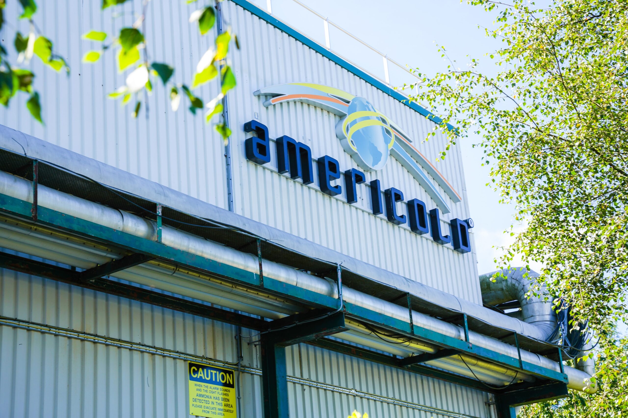 Americold logo on facility