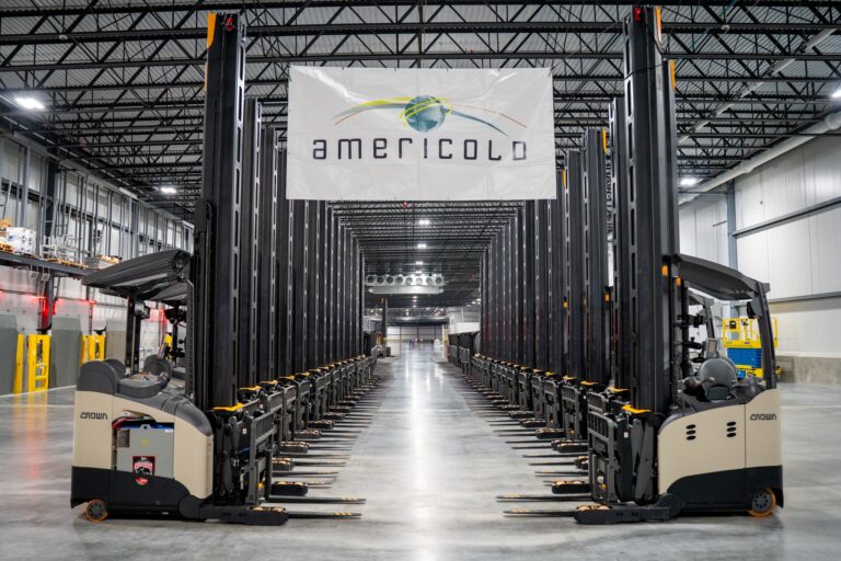 forklifts lined up together