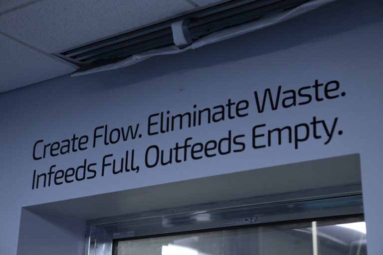 eliminate waste sign